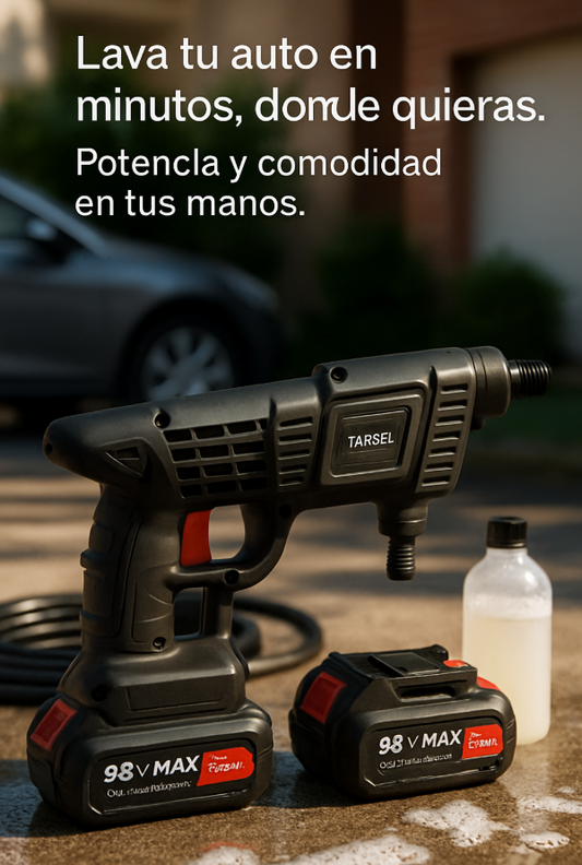 HIDROLAVADORA 3.0 PORTATIL CON 2 BATERÍAS 98v