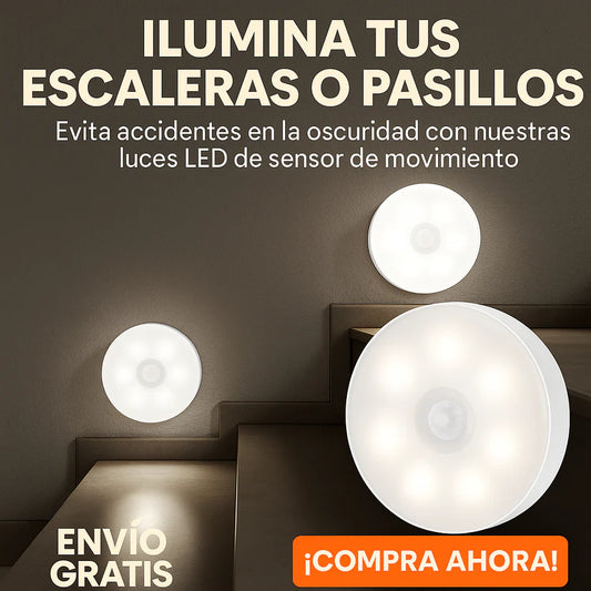 PACK 3 UNIDADES LUCES LED CON SENSOR DE MOVIMIENTO