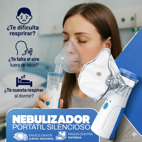 Nebulizador Pro Portátil Para Niños y Adultos + Cargador de regalo