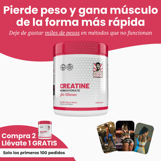 💪 Old School Labs Creatina Monohidratada para Mujeres – 240g